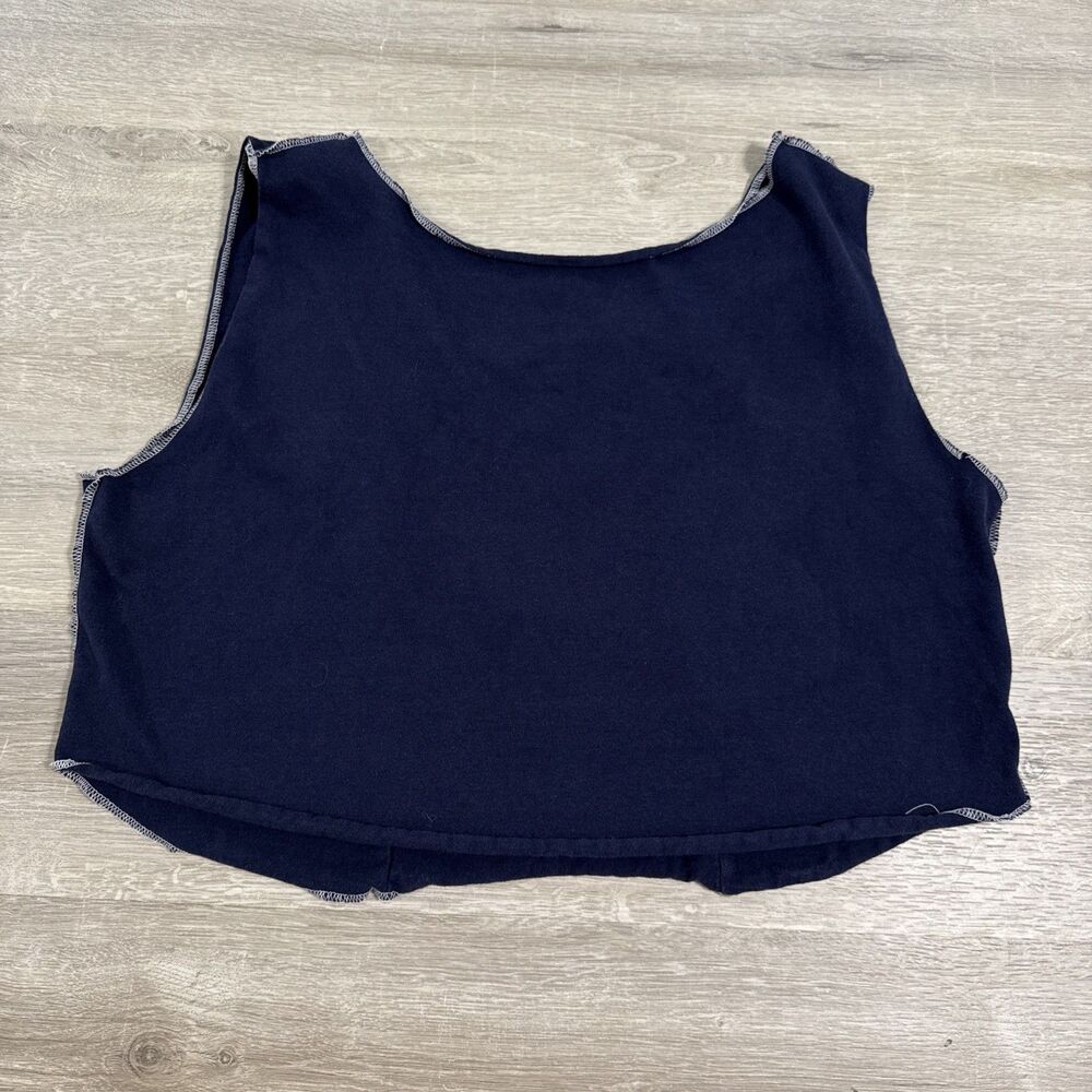 AC/DC Shirt Blow Up Your Video Women's Cropped Tank Top Black 2XL Cotton Blend - Picture 8 of 8
